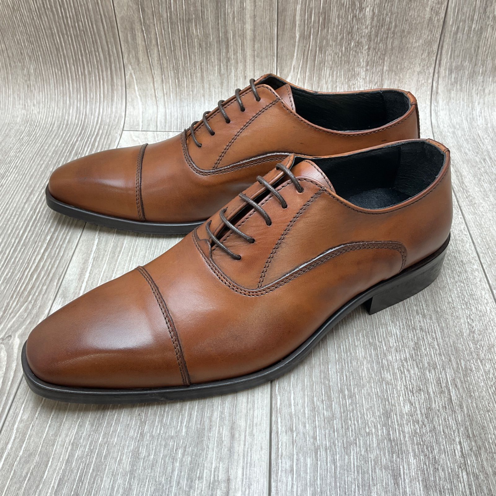 ジャンク品Orobianco＜27.0cm＞ビジネスシューズ　革靴　ブラウン