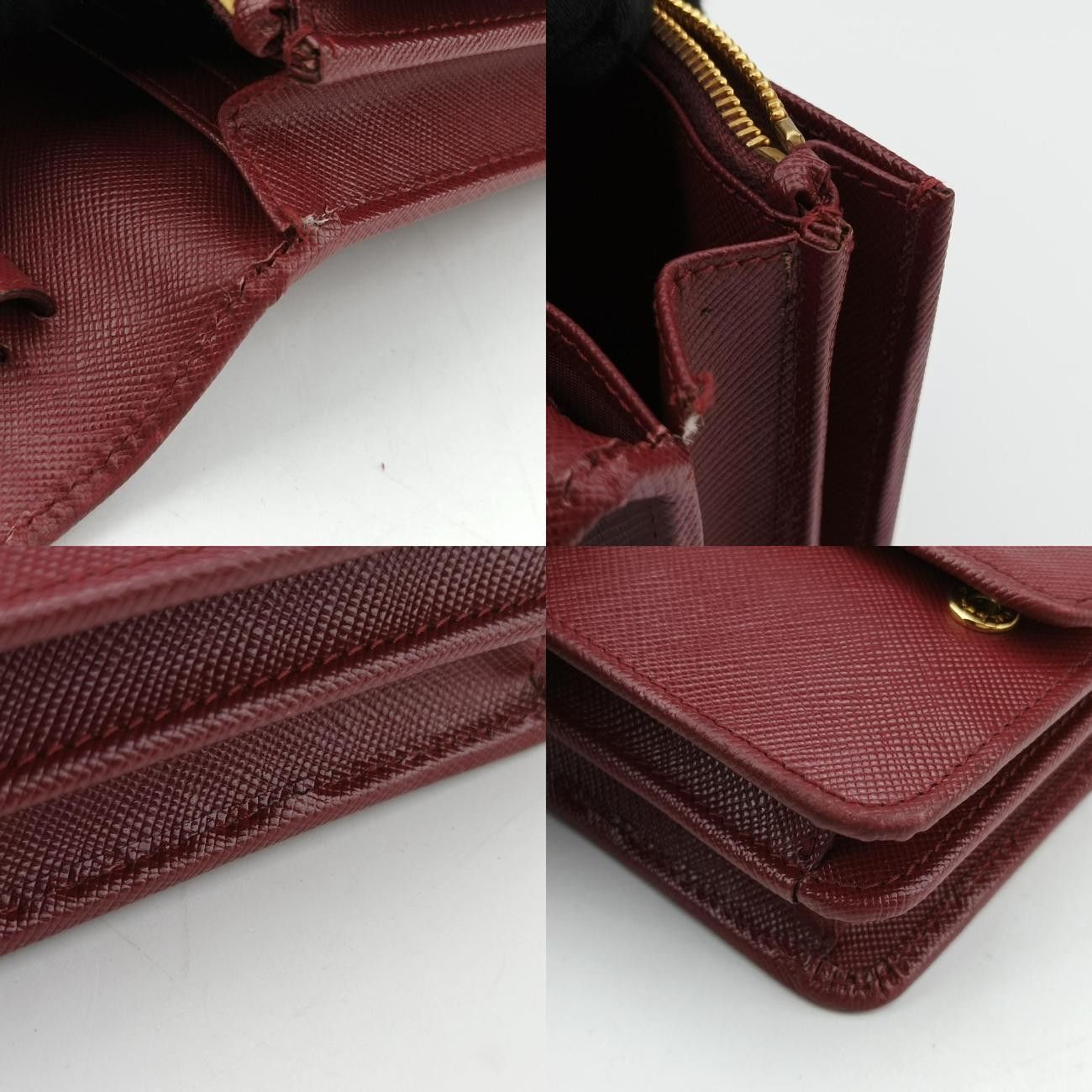 プラダPradaスリング バンドリエラレッドサフィアーノレザーBT1019107