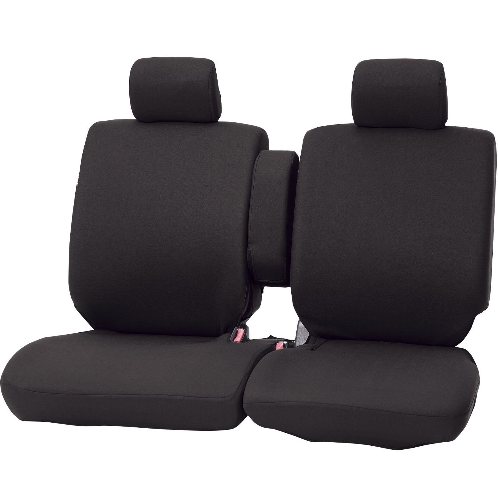 カラードカバー シートカバー 軽フロントベンチ用 ブラック (BONFORM) 2枚 ボンフォーム 4055-59-08