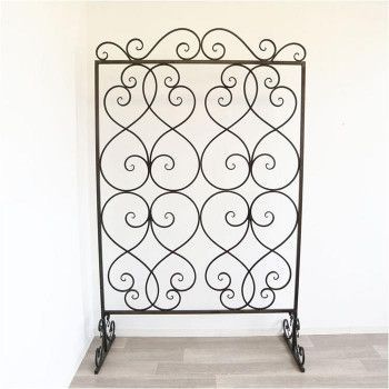 かわ畑 アンティーク調 アイアンパーテーション スクリーン 1609IFH003