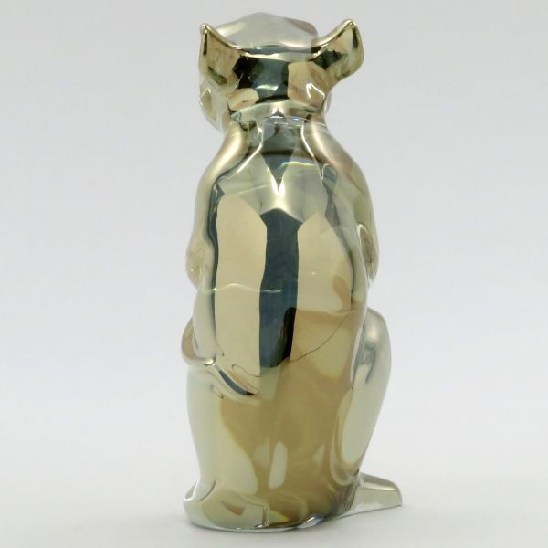 バカラ フィギュリン ネズミ 置物 ゴールド 金 オーナメント 十二支 子