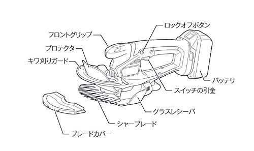 マキタ 芝生バリカン 充電式14.4V 刈込幅160mm バッテリ充電器別売