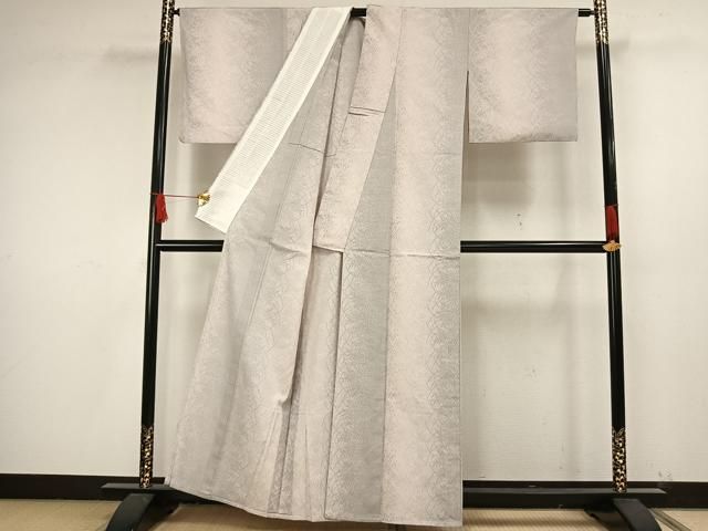 平和屋着物▽本塩沢 単衣 草葉文 正絹 逸品 AAAW1557fy - メルカリ