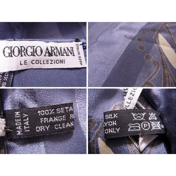 ジョルジオアルマーニ ストール フリンジ付き - メルカリ