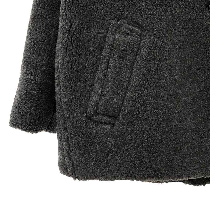 CINOH / チノ | CI BOA COCOON COAT ボアコート | 38 | グレー