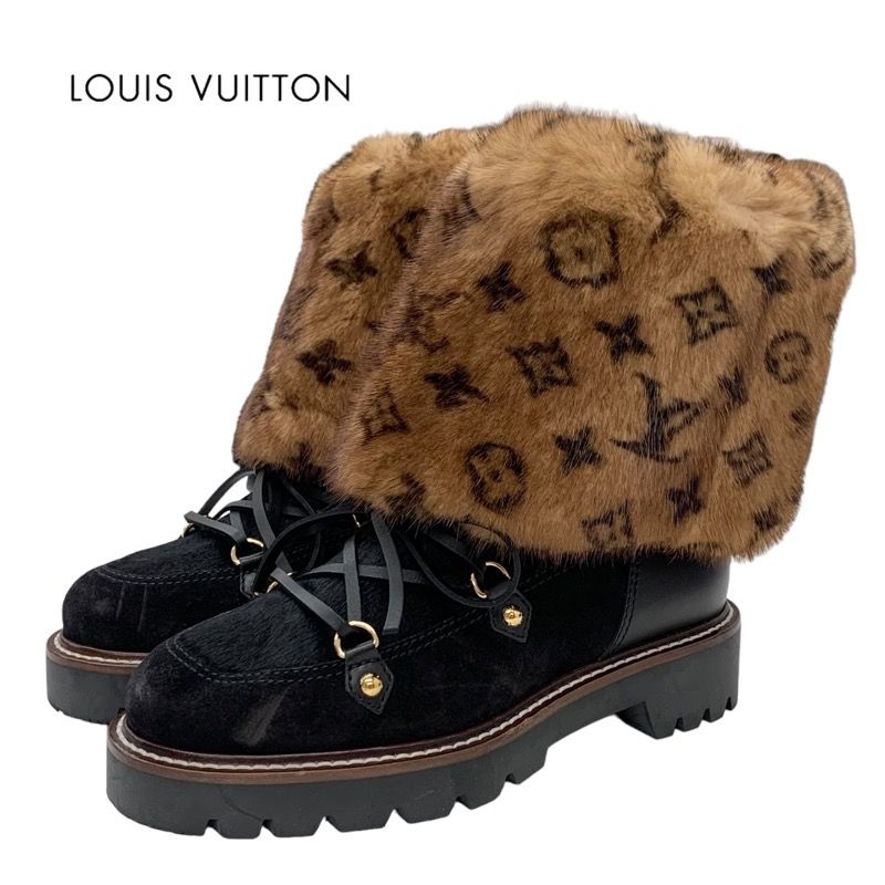 ルイヴィトン LOUIS VUITTON テリトリーライン モノグラム ブーツ