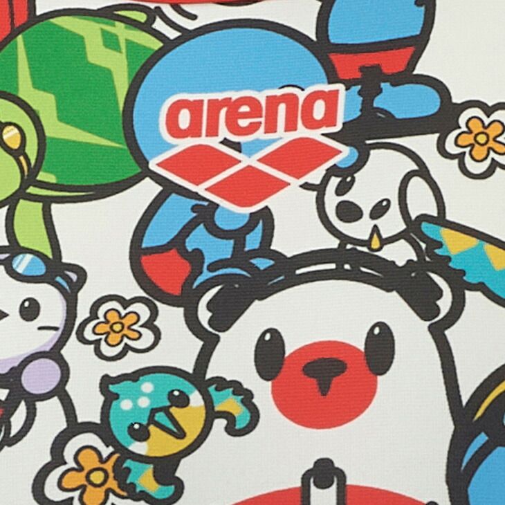 半額以下 アリーナ arena キッズ ジュニア用 女の子 水泳 水着 130cm 140cm arena タフスーツ トレーニングワンピース オープンバック 子ども トレーニング水着 アリーナくん 総柄 ワンピース水着 スイムウェア AS5FWM40G 模範的な