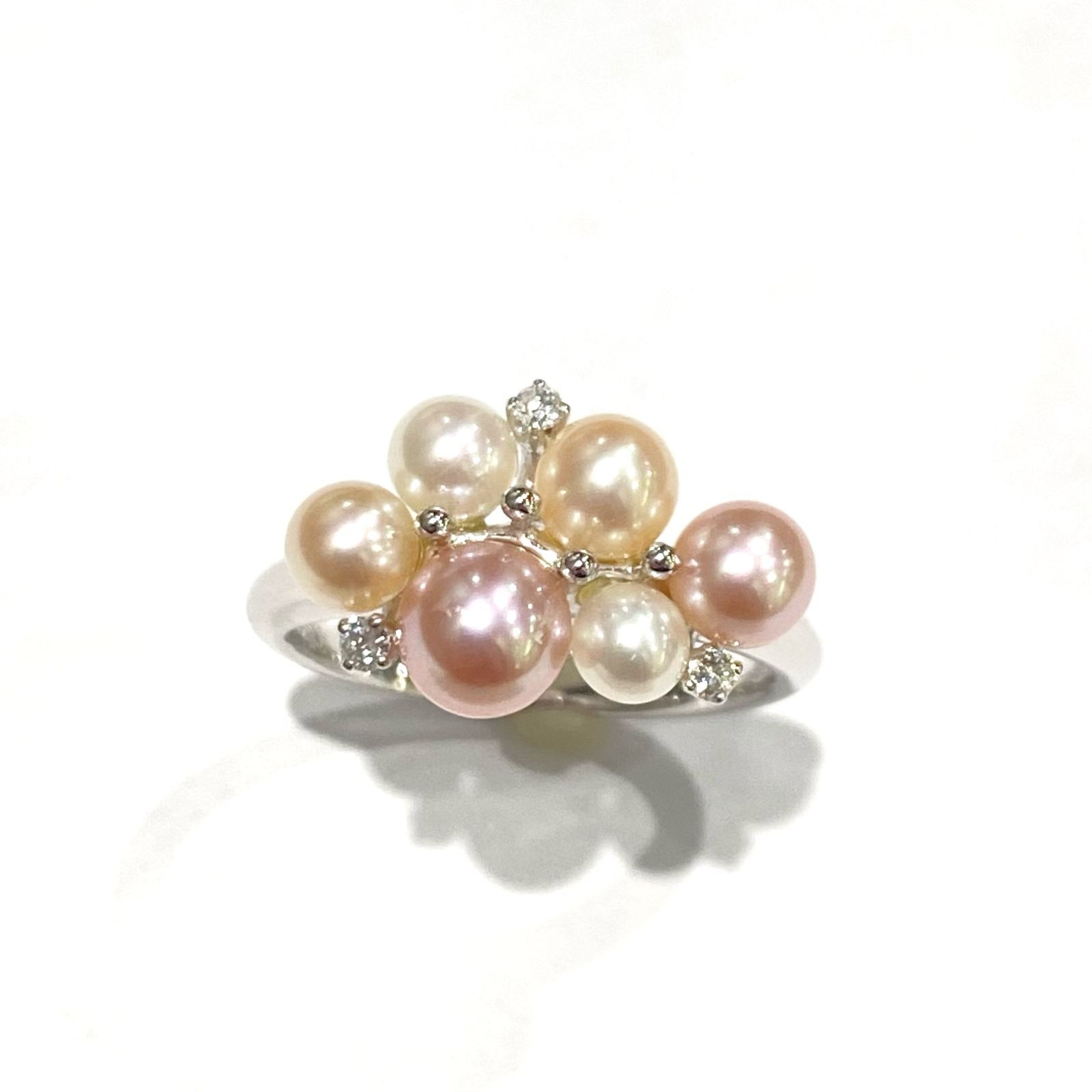 美品🌟MIKIMOTO PERLITA ミキモト ペルリータ K18 ホワイトゴールド ダイヤモンド 0.05ct パール 11号 リング 指輪  ジュエリー Y - メルカリ