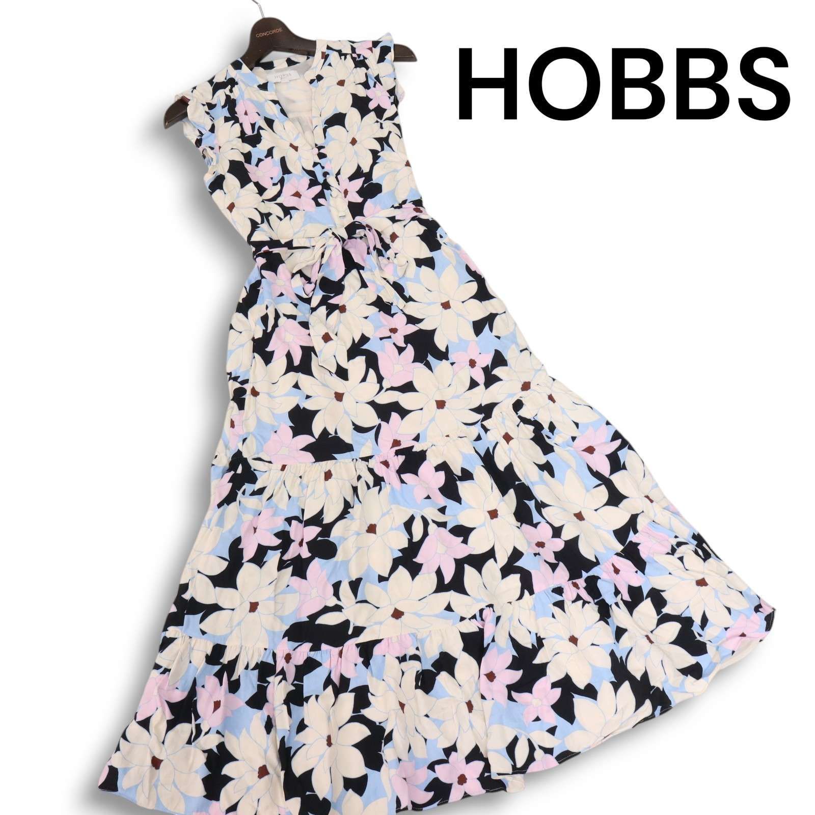 美品】HOBBS LONDON ホッブス ロンドン 春夏☆ 花柄 フラワー 
