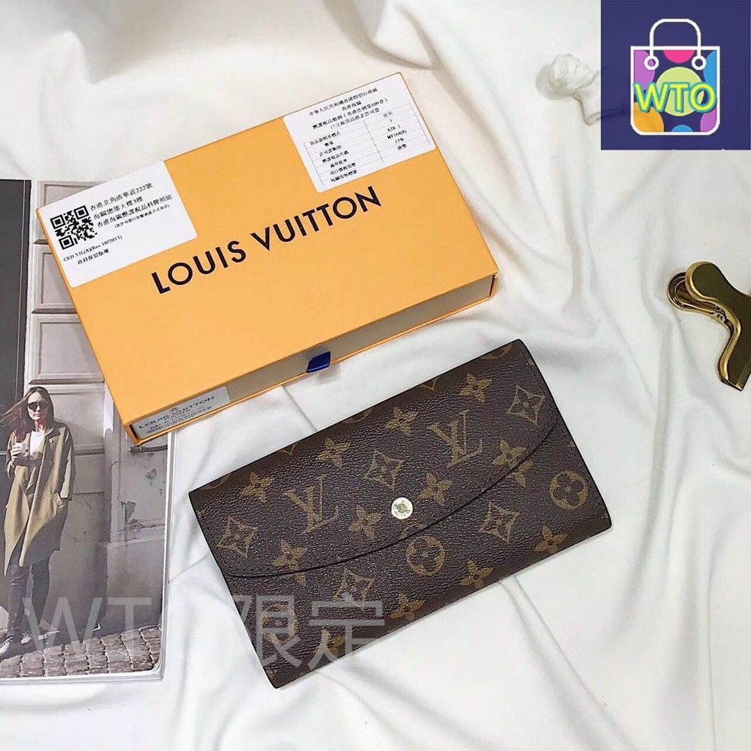 今日特価！LV 58108 黒と赤の三折り財布 全国送料無料（一部除く