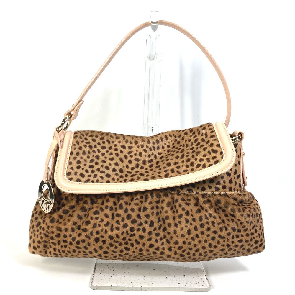 FENDI フェンディ ショルダーバッグ レオパード 豹 ヒョウ ハラコ