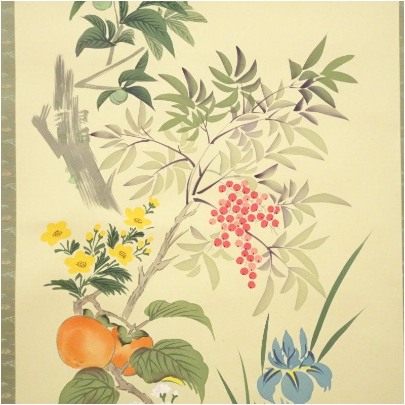 掛け軸 尾崎春秋 双鶴 絹本 希少 軸装 茶道具 掛軸 美品 です。 掛け軸 尾崎春秋 双鶴 絹本 希少 軸装 茶道具 掛軸 美品 です