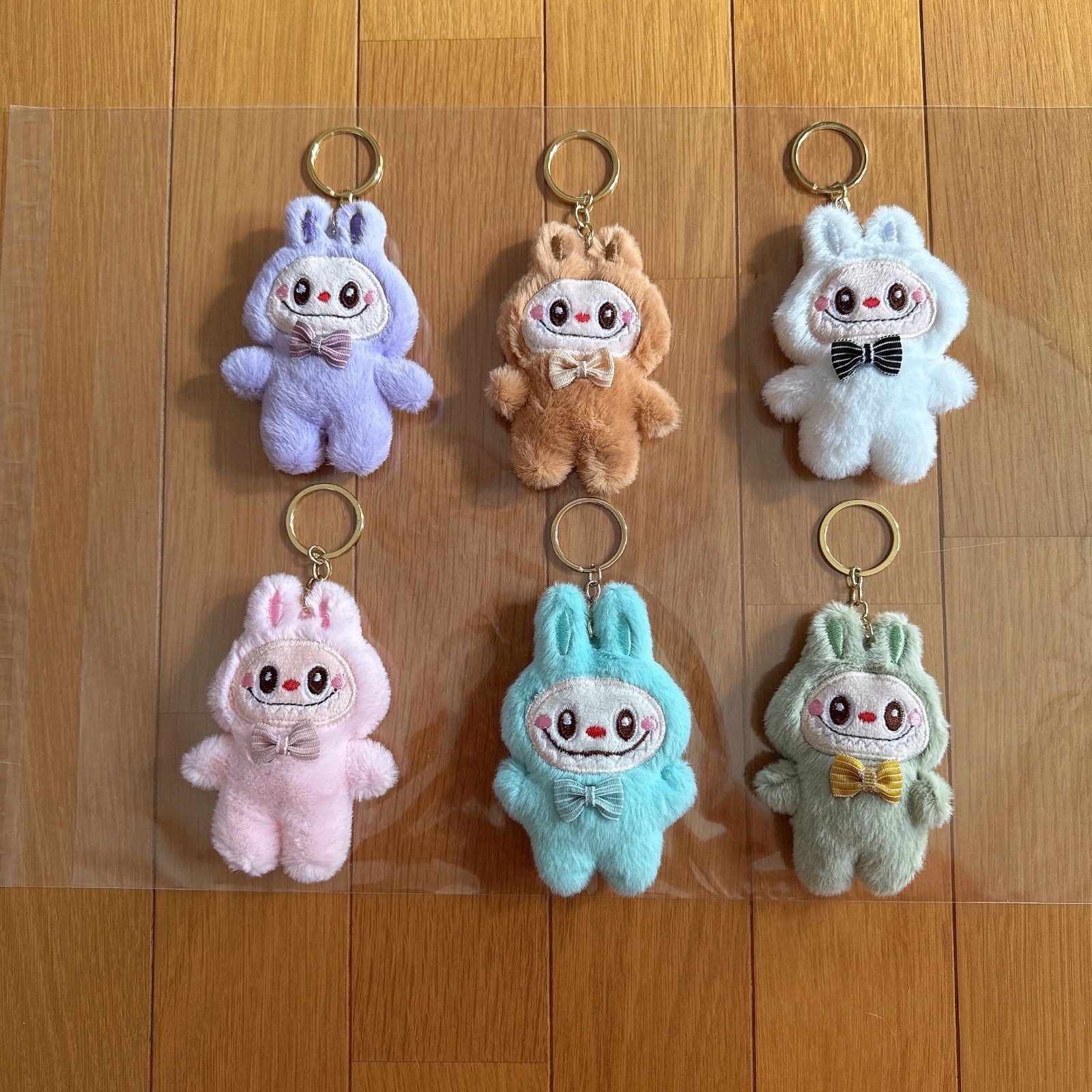 Labubu(ラブブ) ぬいぐるみ キーホルダー ラブブ 6体セット