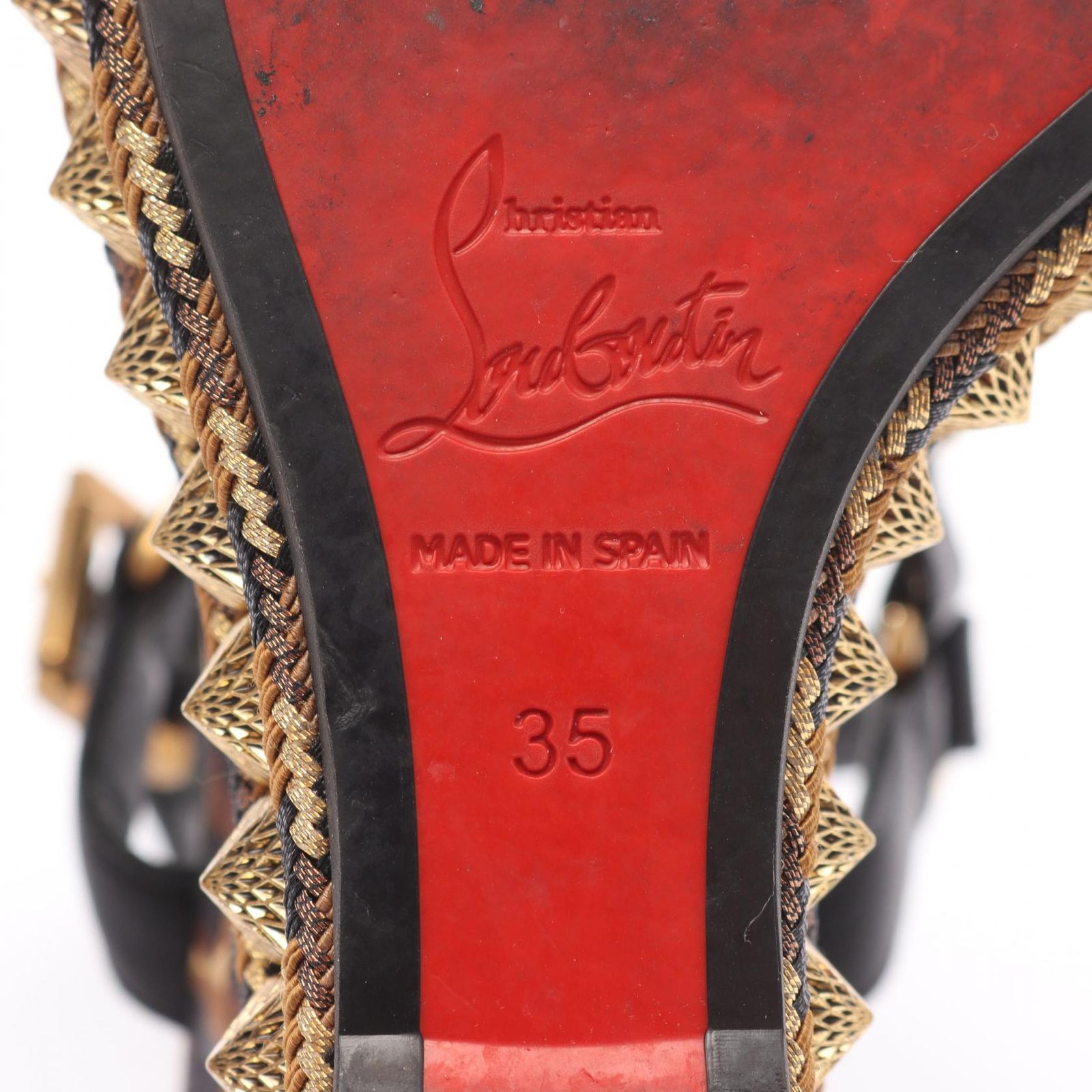 クリスチャンルブタン Christian Louboutin サンダル レザー