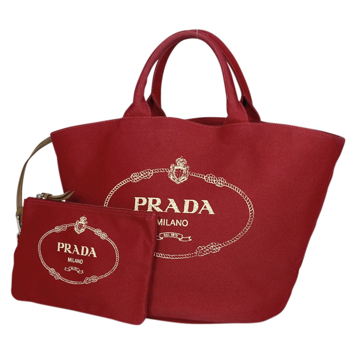 PRADA カナパ トートバッグ ビアンコ