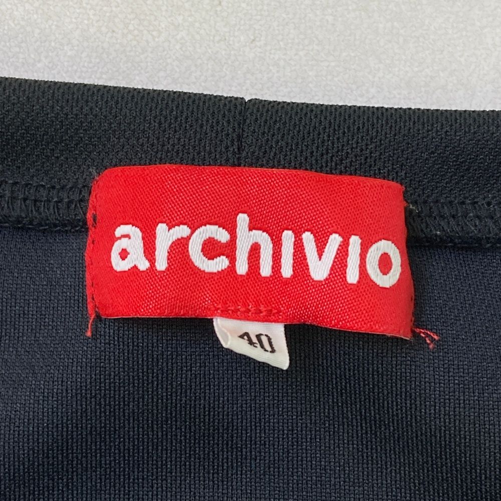 サイズ：40 ARCHIVIO アルチビオ ハイネック フレンチスリーブ