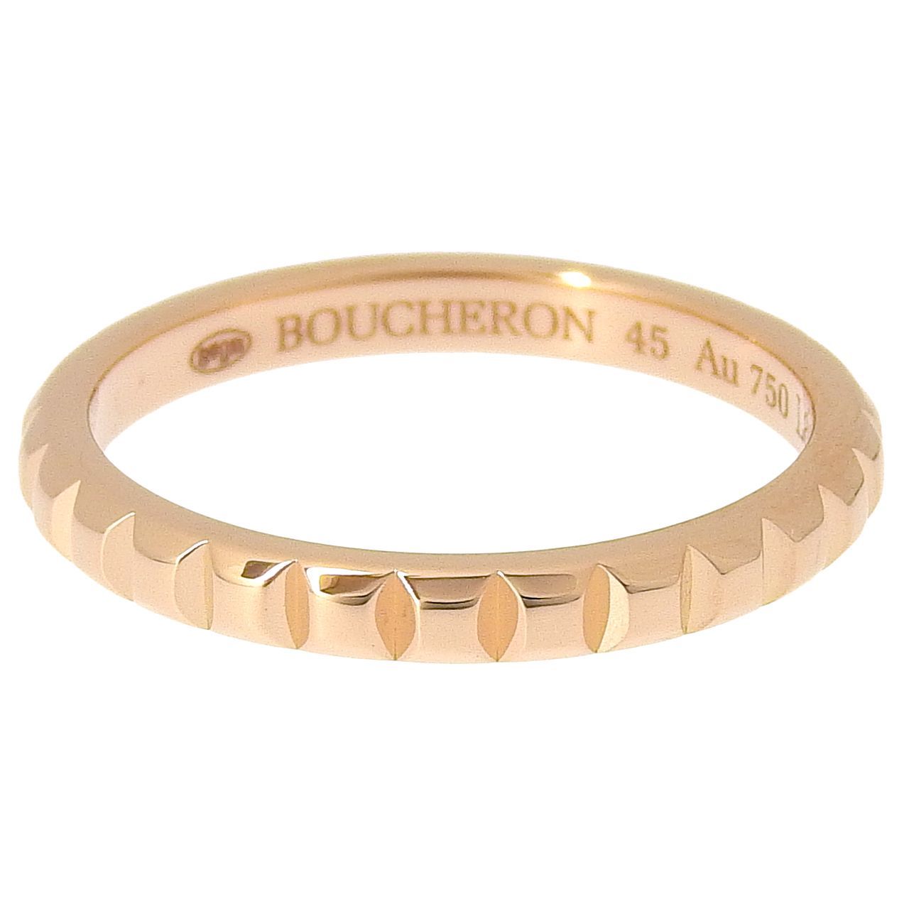 新品仕上げ BOUCHERON ブシュロン K18 750 PG キャトル クルド パリ 