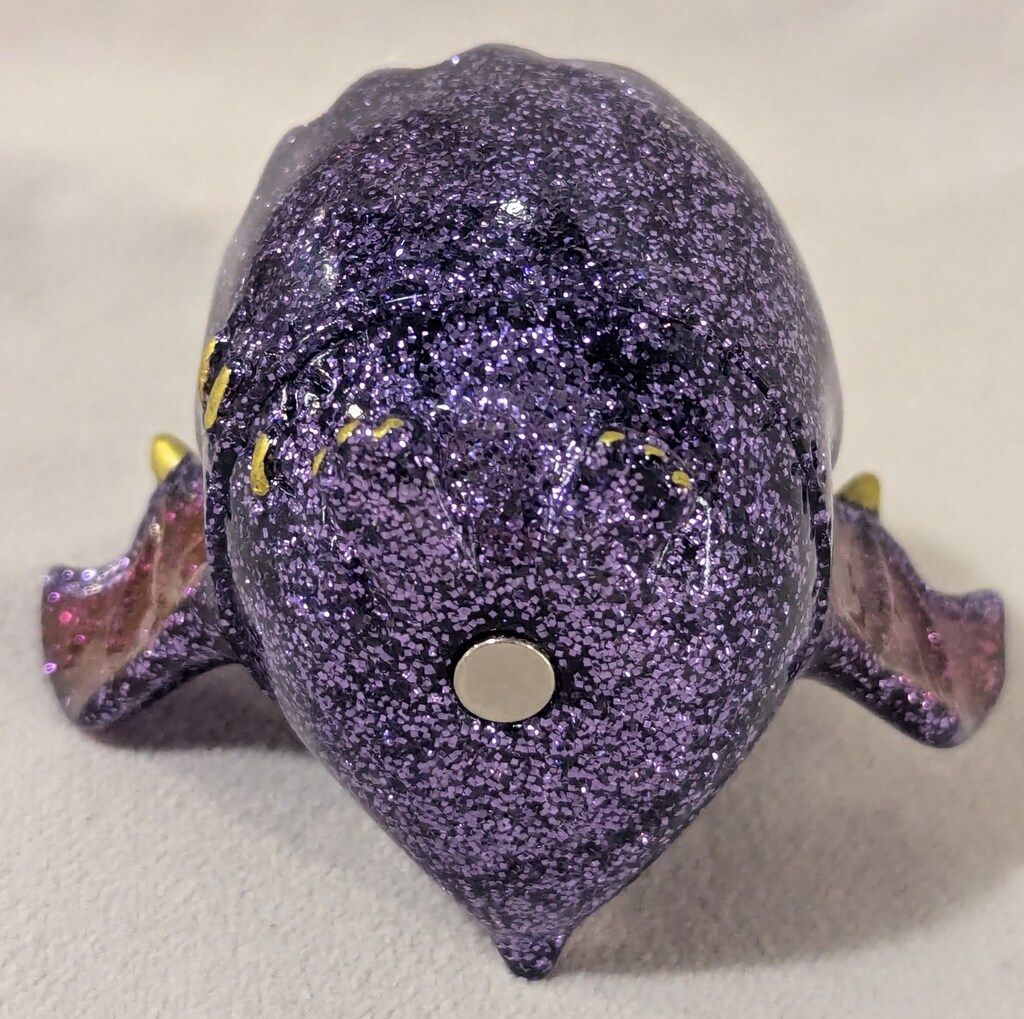 チャイビー 紫ラメ KAGEMARU DESIGNS チャイビー クリアパープルラメ成型/ピンク黒目