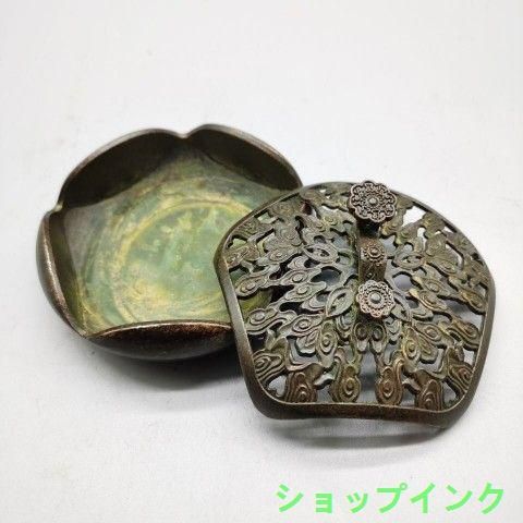 銅 細工 如意牛香炉 香道具 灰皿 装飾品 工芸品 美術品 置物 銅 細工 如意 五角香炉 装飾品 現代工芸品美術品 置物 - メルカリ