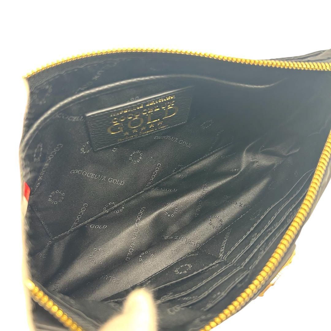 未使用 837 ココセリュクスゴールド ショルダーバッグ 2点セット 黒  