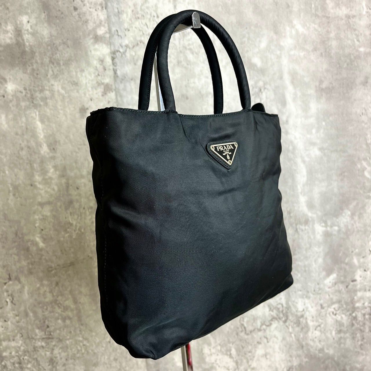 ✨美品✨ PRADA プラダ ハンドバッグ トートバッグ 三角ロゴ