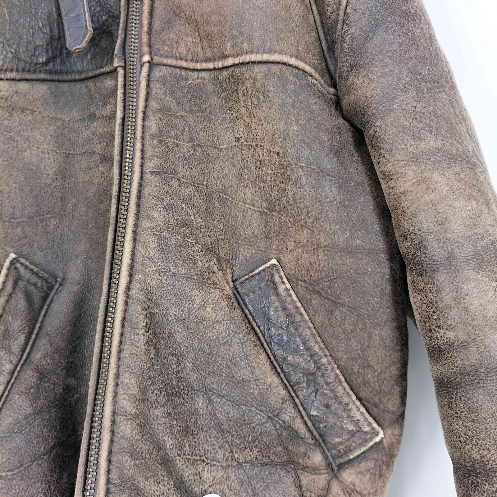 ショット Schott USA製 B-6 TYPE レザー シープスキン ムートン