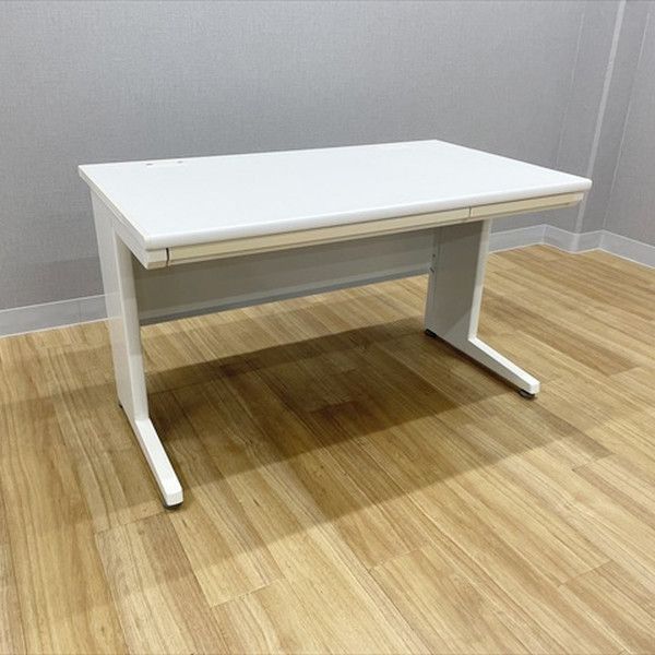 平デスク VILLAGE 引き出し付 オフィスデスク 平机 オカムラ ネオホワイト