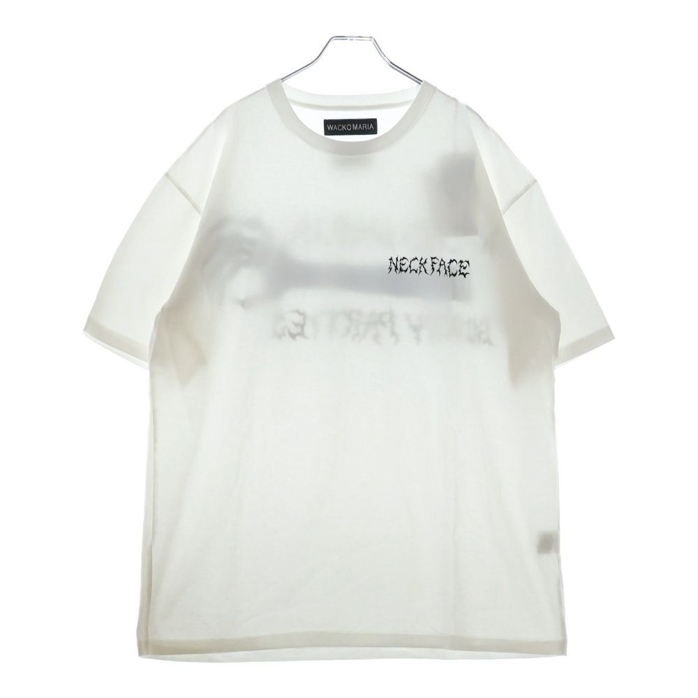 WACKO MARIA NECK FACE 新品未使用　ホワイトカラー ネックフェイス / ロングスリーブTシャツ (タイプ2) NECKFACE-WM