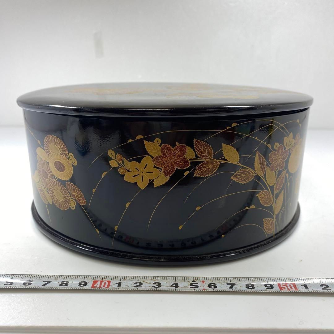 時代 秋草文 上蒔絵飯器 直径22.5㎝ 東里6-0911 SKLAD-KIRPICHA_RU