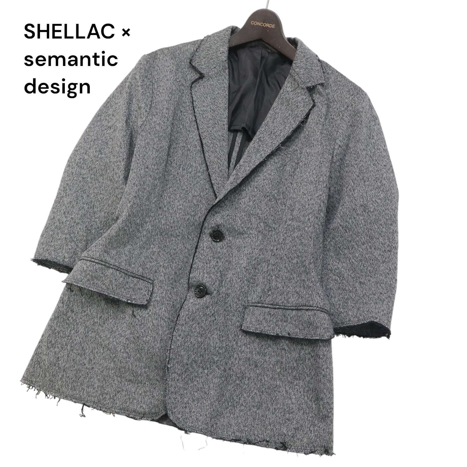 SHELLAC×semantic design 袖ZIPシャツアウター SHELLAC×semantic design 袖ZIPシャツアウター SHELLAC×semantic