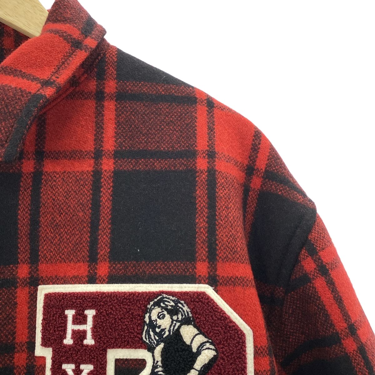 【MOKA】ヒステリックグラマー ボアジャケット ヒスガールワッペン M MOKA様専用】ヒステリックグラマー ボアジャケット ヒスガール