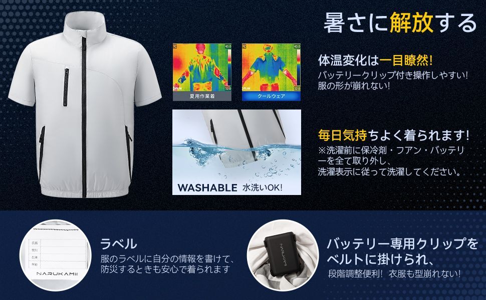 新登場！空調服 空調作業服 風神服 猛暑・熱中症対策 XL ブルー XP-