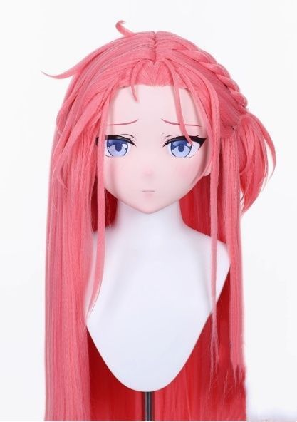 ☆即納 全頭マスク カツラ付き ロック付き NO.195 フリーサイズ  