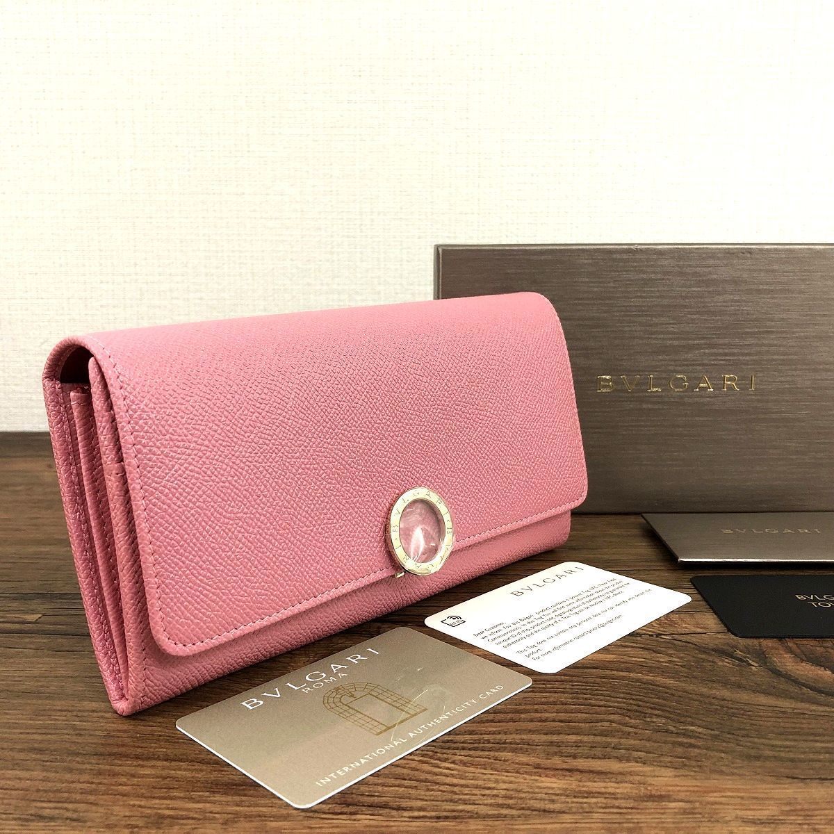 未使用品 BVLGARI 長財布 ピンク ブルガリ 361 | hartwellspremium.com