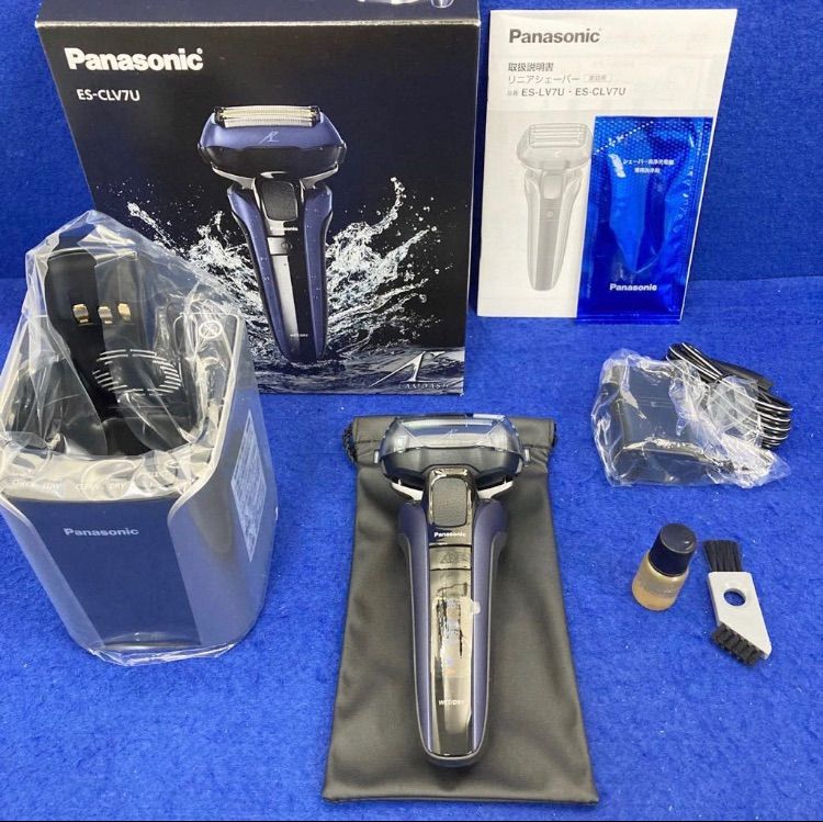 【美品】Panasonic ラムダッシュ ES-CLV7U-APanasonic