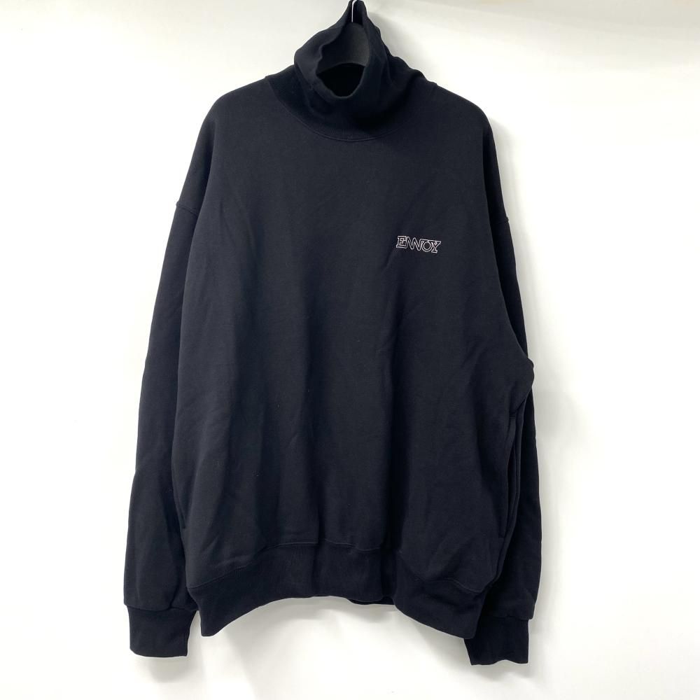 ENNOY 24AW Electric Logo Turtle Neck Sweat サイズXL ブラック スウェット エンノイ 17
