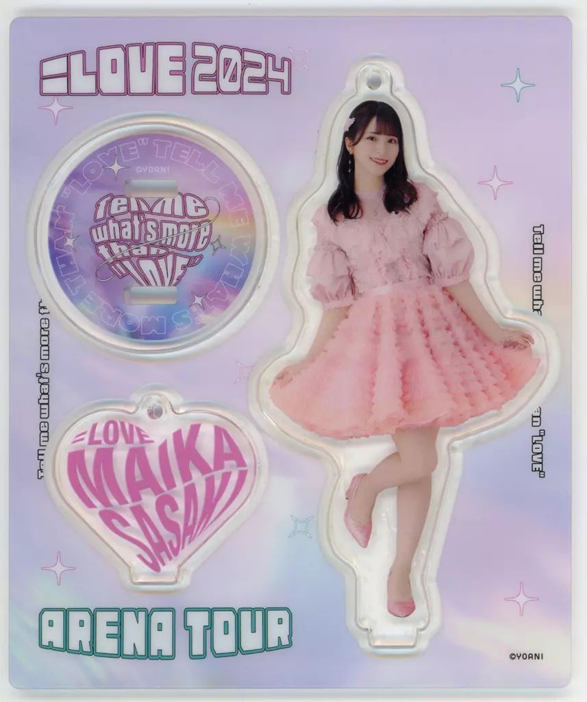 中古】キーホルダー 佐々木舞香 アクリルスタンドキーホルダー(6周年