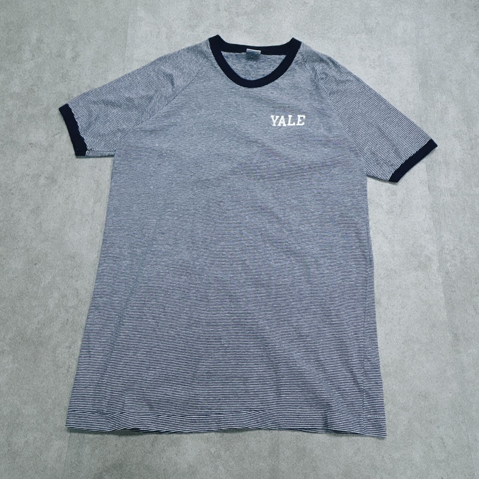激レア 70s USA製 チャンピオン YALE カレッジロゴ バータグ ボーダー 
