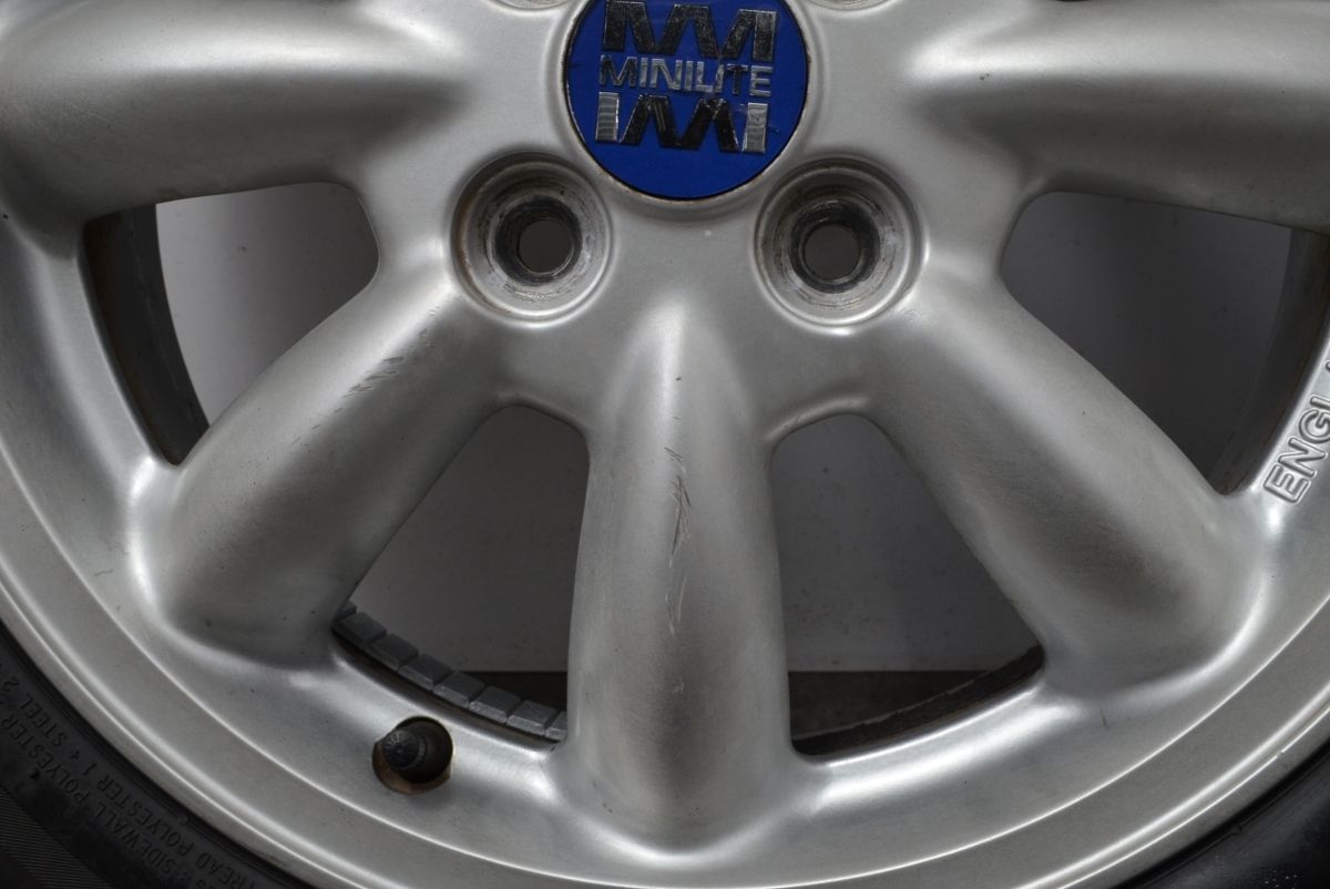 バリ溝】MINILITE ミニライト 15in 4.5J +45 PCD100 ナンカン 165 