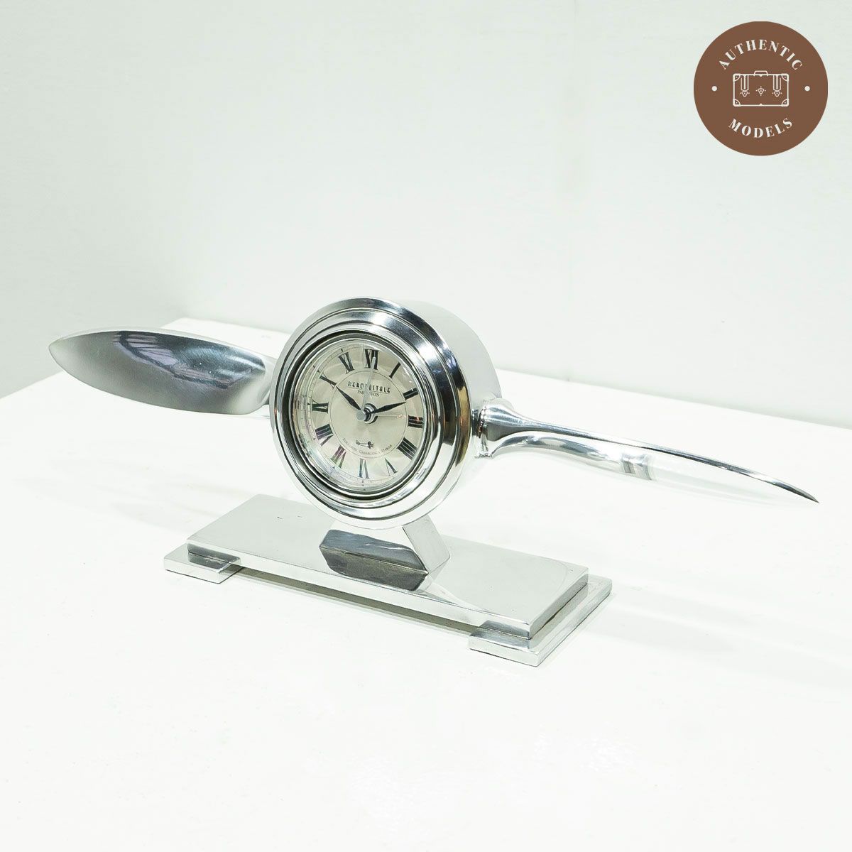 【展示品】Authentic Models オーセンティック モデルズ Propeller clock  プロペラクロック 置時計 クオーツ式