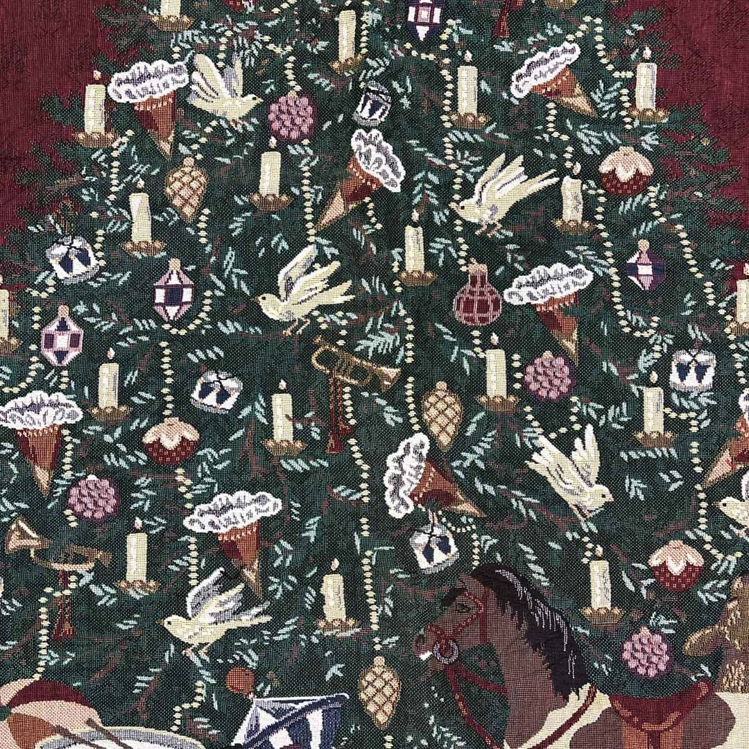 VINTAGE - vintageラグ カーペット クリスマスツリー プレゼント 667 vintageラグ カーペット USA製 スター クリスマスツリー 2066