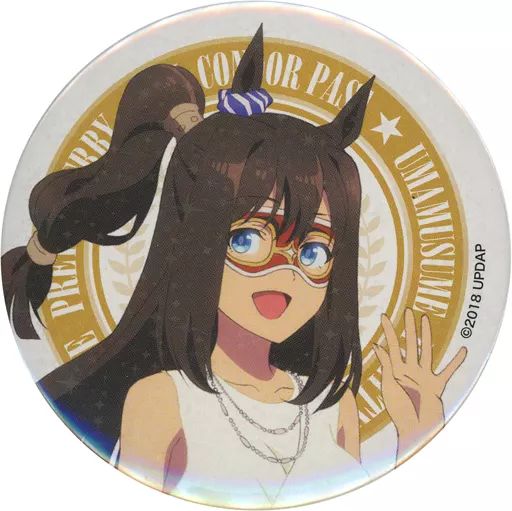 中古】バッジ・ピンズ(キャラクター) エルコンドルパサー 缶バッジ