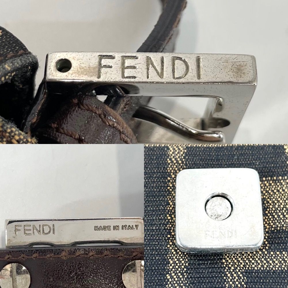 値下げ中】 フェンディ ショルダーバッグ レディース マンマバケット Mamma Bucket ワンショルダー ズッカ 鞄 かばん FENDI  26325 キャンバス レザー ブラウン 茶 シルバー金具 人気【中古品】 - メルカリ