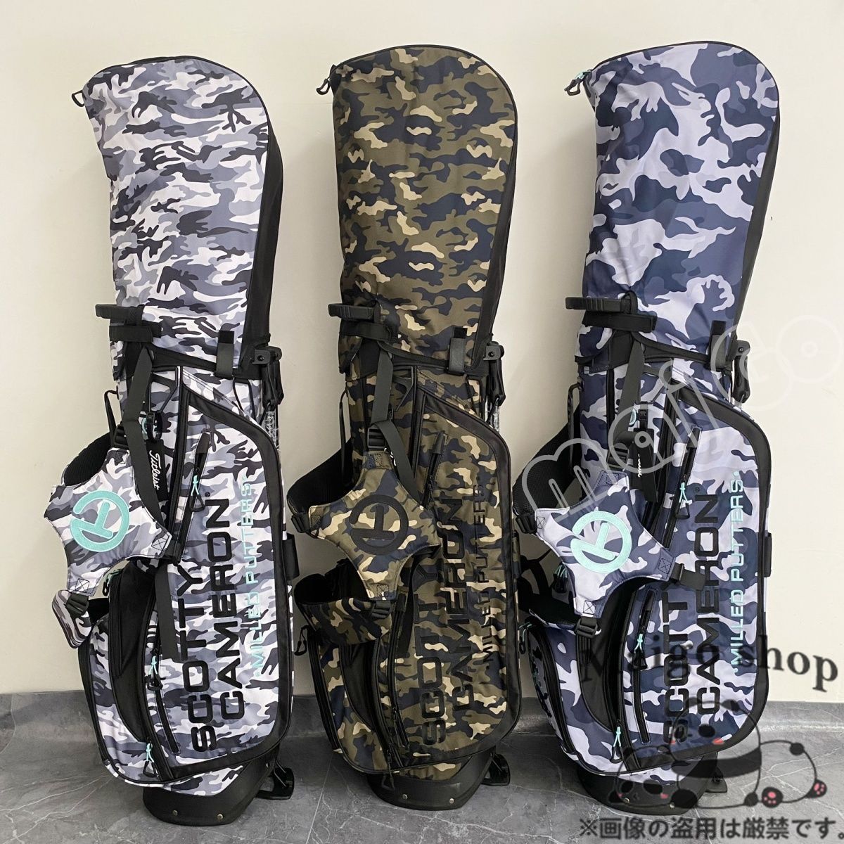 タイトリスト カモフラージュブルースタンドキャディバッグ新品未使用