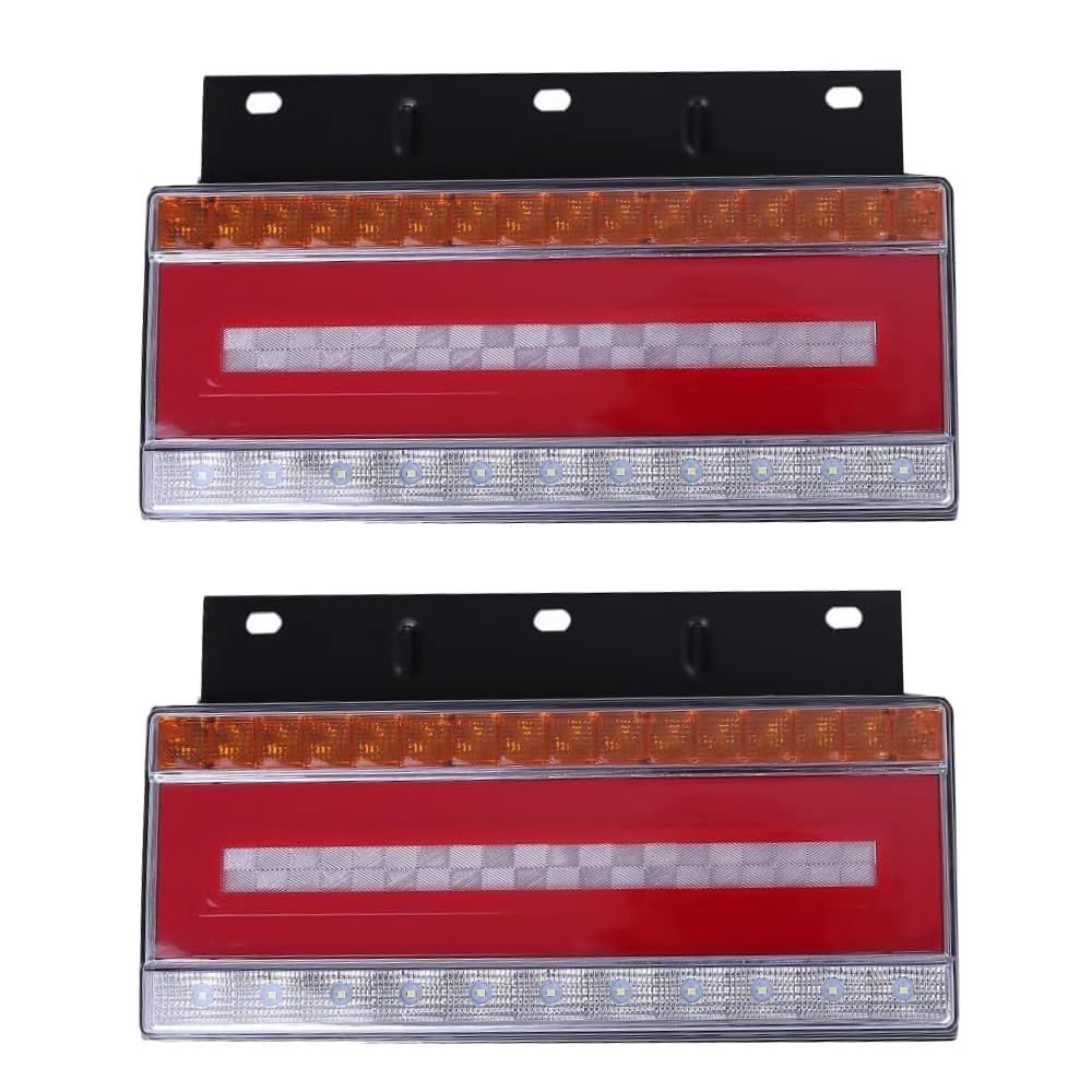 PLEAVIT テールランプ トラック 24v ブレーキ ストップ ライト シーケンシャル ウインカー led 汎用 左右セット [32cm 24v]
