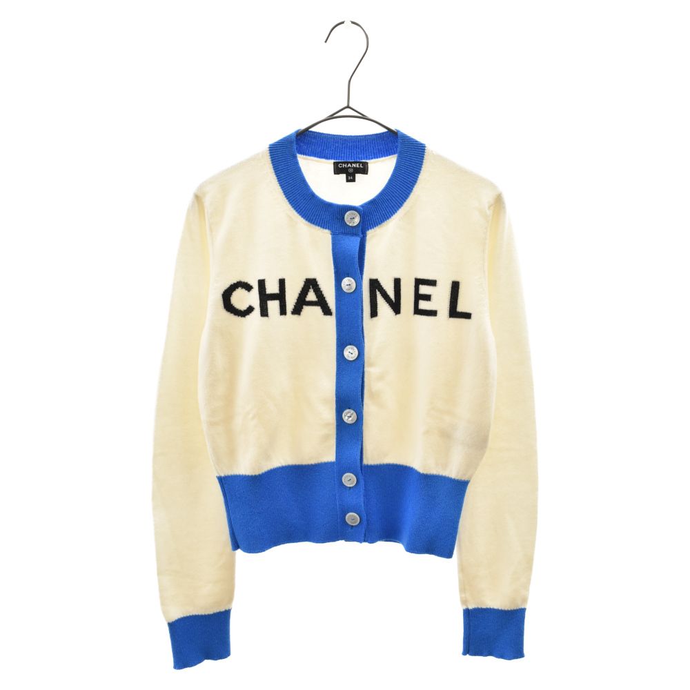 CHANEL (シャネル) フロントロゴデザインカシミヤニット