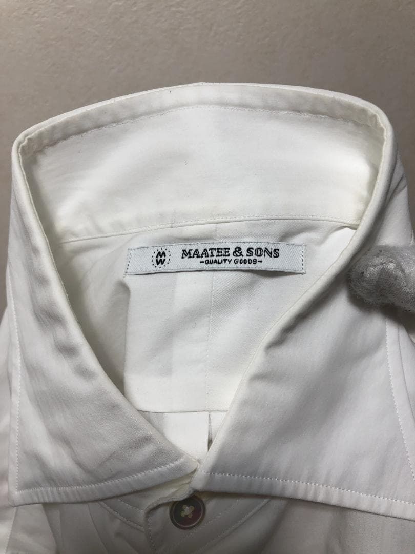 MAATEE&SONS LYAN 強撚ZZブロードシャツ 3 ホワイト MAATEE&SONS LYAN 強撚ZZブロードシャツ 3 ホワイト