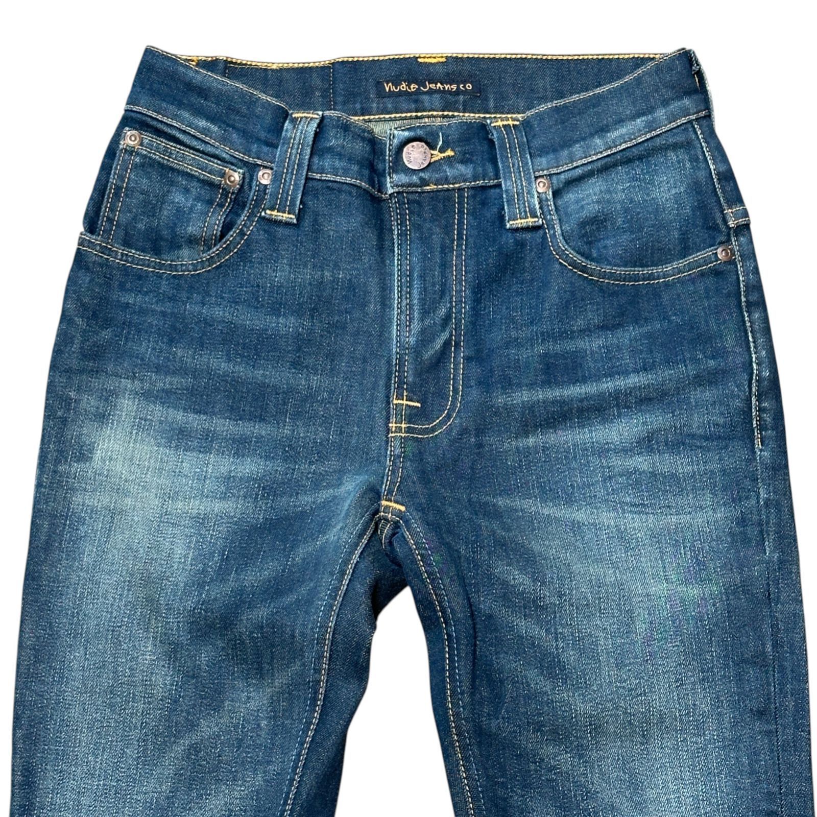 未使用 NUDIE JEANS THIN FINN NJ3771 ダークブルー メンズS