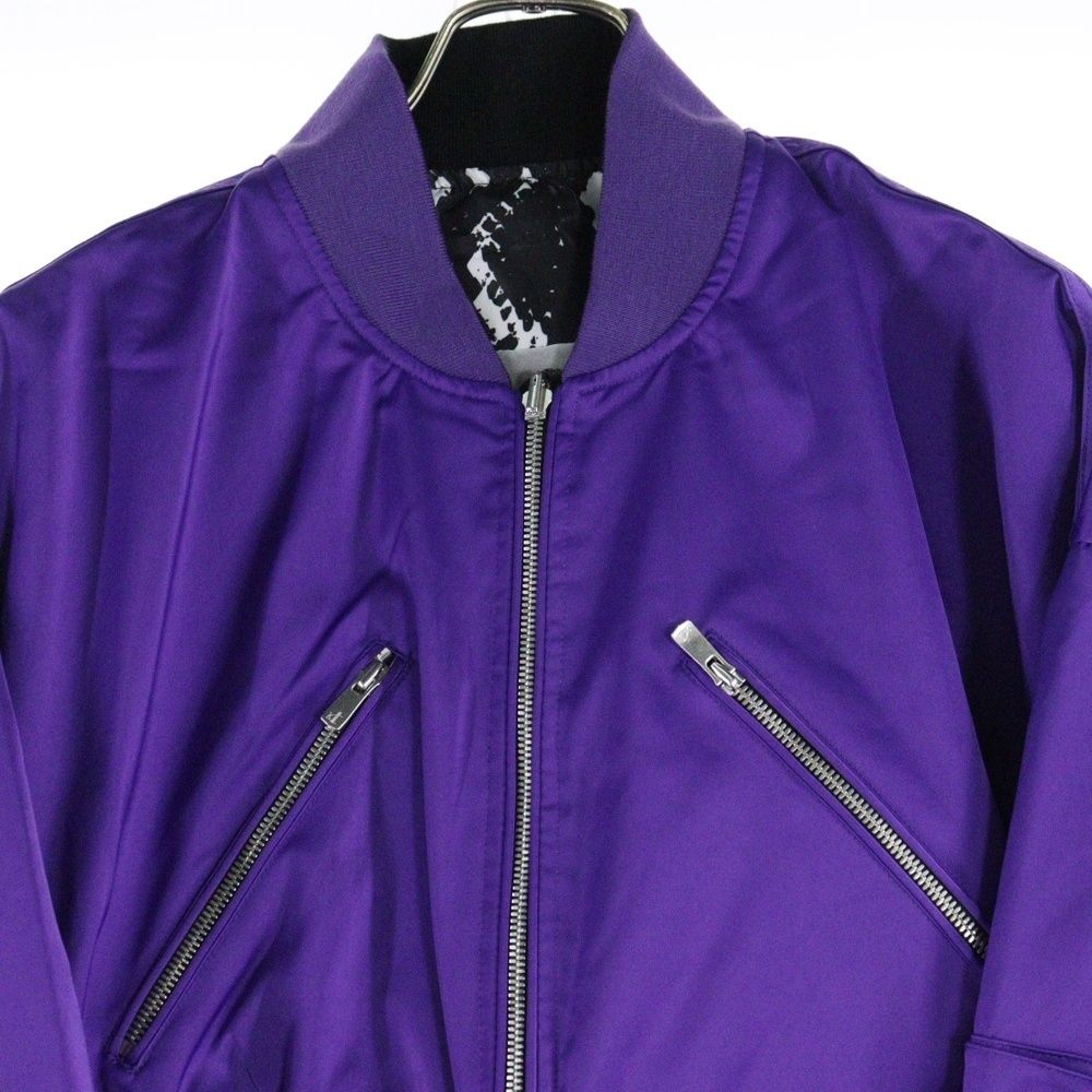 リバーシブルショートボンバージャケット レディース