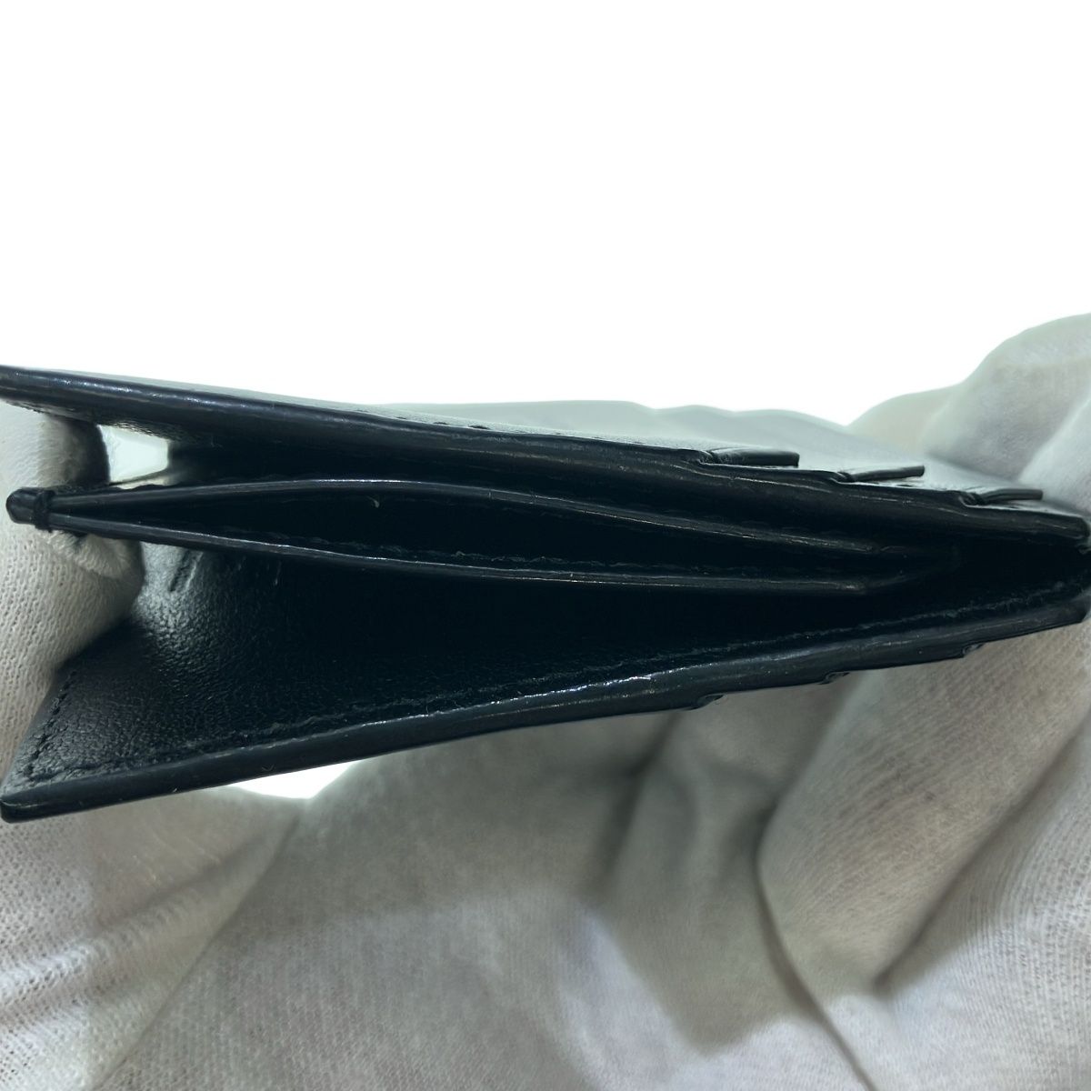 SAINT LAURENT PARIS サンローラン パリ ロゴプリントレザーカード  